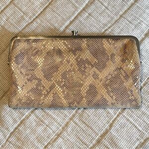HOBO Lauren wallet, snakeskin print, 10th birthday edition